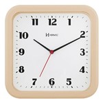 Ficha técnica e caractérísticas do produto Relógio de Parede Herweg Quadrado Bege 6145-324