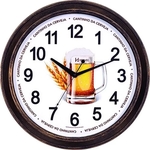 Ficha técnica e caractérísticas do produto Relógio De Parede Herweg Ref: 660079 Rústico Cerveja