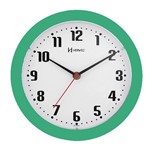 Ficha técnica e caractérísticas do produto Relógio de Parede Herweg Verde Menta 6102-283