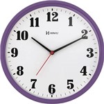 Ficha técnica e caractérísticas do produto Relógio de Parede Herweg Violeta 26cm 6126-282