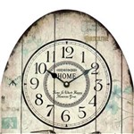 Ficha técnica e caractérísticas do produto Relógio de Parede Home - The Home - Bege Claro