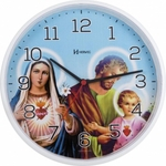 Ficha técnica e caractérísticas do produto Relógio De Parede Imagem Religiosa Herweg Branco 6698-021