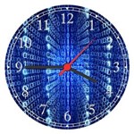 Ficha técnica e caractérísticas do produto Relógio de Parede Informática Números Binários Eletrônica