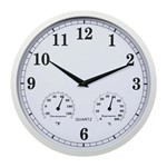 Ficha técnica e caractérísticas do produto Relógio de Parede Inova com Termômetro e Hidrômetro D156078 - 25,8cm