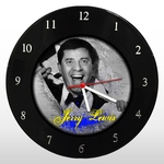 Ficha técnica e caractérísticas do produto Relógio de Parede - Jerry Lewis - em Disco de Vinil - Mr. Rock - Cinema Vintage
