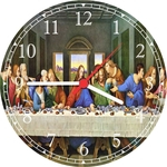 Ficha técnica e caractérísticas do produto Relógio De Parede Jesus Santa Ceia Apóstolos