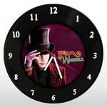 Ficha técnica e caractérísticas do produto Relógio de Parede - Jhonny Depp - em Disco de Vinil - Mr. Rock - Willy Wonka