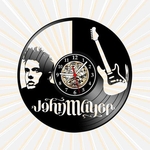Ficha técnica e caractérísticas do produto Relógio de Parede John Mayer Musica LP Decoração Retrô Vintage