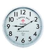 Relógio de Parede Khons Branco em Metal - Mart