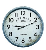 Ficha técnica e caractérísticas do produto Relógio de Parede Khufu Cinza em Metal - Mart