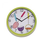 Ficha técnica e caractérísticas do produto Relógio de Parede Kitchen I 25cm Verde R.EG6910A-HF70VD Ricaelle