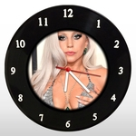 Ficha técnica e caractérísticas do produto Relógio de Parede - Lady Gaga - em Disco de Vinil - Mr. Rock – Cantora Pop