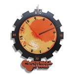 Ficha técnica e caractérísticas do produto Relógio de Parede Laranja Clock - Fábrica Geek