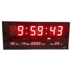 Ficha técnica e caractérísticas do produto Relógio de Parede Led Digital Calendário Temperatura Alarme - Tok Tok