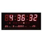 Ficha técnica e caractérísticas do produto Relógio de Parede Led Digital Calendário Temperatura Alarme