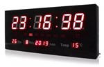 Ficha técnica e caractérísticas do produto Relógio de Parede Led Digital Lelong Le-2111 Pronto Entrega
