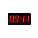Ficha técnica e caractérísticas do produto Relógio de Parede Led Vermelho Digital Recepção Numeral