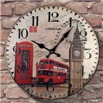 Ficha técnica e caractérísticas do produto Relógio de Parede London Bus - Yaay