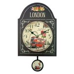 Ficha técnica e caractérísticas do produto Relógio de Parede London - Preto
