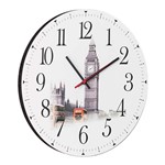 Relógio de Parede Londres Branco - Bw Quadros
