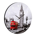 Relógio de Parede Londres Cinza - Bw Quadros