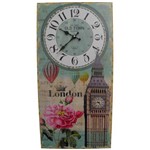 Relogio de Parede Londres Vintage Retro para Decoracao (Xin-04)