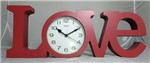 Ficha técnica e caractérísticas do produto Relógio de Parede Love Vermelho - Yin's