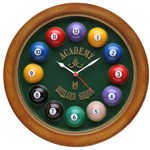 Ficha técnica e caractérísticas do produto Relógio de Parede Luxo Billiard Verde