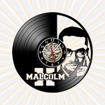 Ficha técnica e caractérísticas do produto Relógio de Parede Malcolm X Fimes Series Cinema Geek Vinil