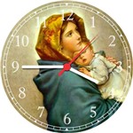 Ficha técnica e caractérísticas do produto Relógio de Parede Maria e Cristo Jesus - Vital Quadros