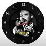 Ficha técnica e caractérísticas do produto Relógio de Parede - Martin Luther King - em Disco de Vinil - Mr. Rock