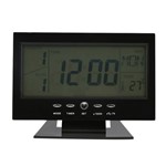 Relógio de Parede Mesa Digital Data Temperatura Alarme Pilha - Grupo Biashop