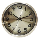 Ficha técnica e caractérísticas do produto Relógio de Parede Metálico Cobre