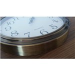 Ficha técnica e caractérísticas do produto Relógio de Parede Metálico Dourado