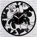 Ficha técnica e caractérísticas do produto Relógio de Parede Mickey e Minnie Disco de Vinil