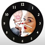 Ficha técnica e caractérísticas do produto Relógio de Parede - Miley Cyrus - em Disco de Vinil - Mr. Rock – Cantora Pop