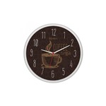 Ficha técnica e caractérísticas do produto Relógio De Parede Moderno Cozinha Decorativo Café Herweg C/ 1 Ano De Garantia - Ref - 660014
