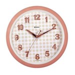 Ficha técnica e caractérísticas do produto Relógio de Parede Moderno Rosé Fosco 34,6 Cm Herweg 6821-319