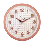 Ficha técnica e caractérísticas do produto Relógio de Parede Moderno Rosé Fosco 34,6 cm Herweg 6821-319