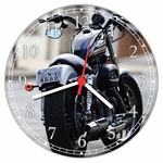 Ficha técnica e caractérísticas do produto Relógio De Parede Moto Harley Davidson Preta Decorações