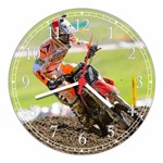 Relógio de Parede Motocross Motos Decoração Quartz - Vital Quadros