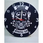 Ficha técnica e caractérísticas do produto Relógio de parede Motorcycle Club em MDF