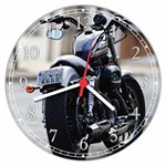 Ficha técnica e caractérísticas do produto Relógio de Parede Motos Motociclismo Vintage Retrô