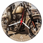 Ficha técnica e caractérísticas do produto Relógio De Parede Motos Motociclismo Vintage Retrô