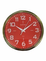 Ficha técnica e caractérísticas do produto Relógio de Parede Nativo Cromado 22,5cm