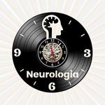 Ficha técnica e caractérísticas do produto Relógio de Parede Neurologia Medicina Profisssões Disco Vinil