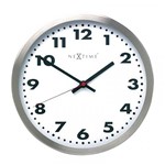 Ficha técnica e caractérísticas do produto Relógio de Parede Nextine Railway Arabic 26 Cm Branco