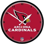 Ficha técnica e caractérísticas do produto Relógio de Parede NFL Arizona Cardinals 32cm - Wincraft