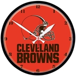 Ficha técnica e caractérísticas do produto Relógio de Parede NFL Cleveland Browns 32cm