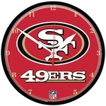 Ficha técnica e caractérísticas do produto Relógio de Parede NFL San Francisco 49ers 32cm